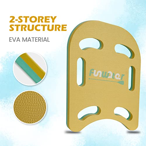 FunWater Swim Kickboard, 14 Swim Training kickboard with Non-Slip...