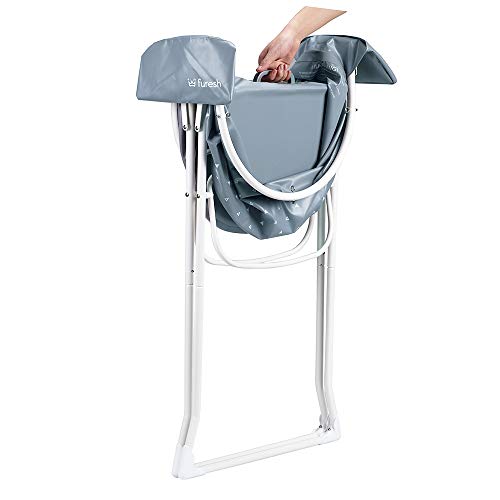Furesh Elevated Folding Dog Bath Tub and Wash Station for Bathing,...
