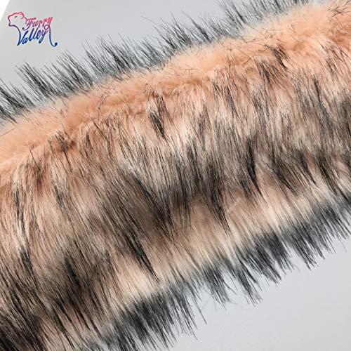 Furryvalley Faux Fur Trim Raccon Fox Fur Ribbon Craft Furry Stripe...