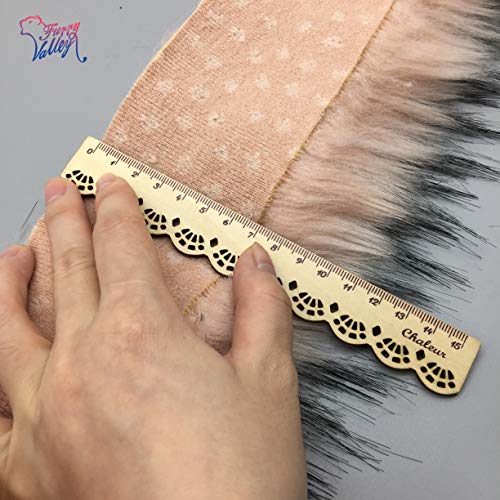 Furryvalley Faux Fur Trim Raccon Fox Fur Ribbon Craft Furry Stripe...