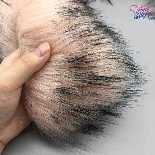 Furryvalley Faux Fur Trim Raccon Fox Fur Ribbon Craft Furry Stripe...