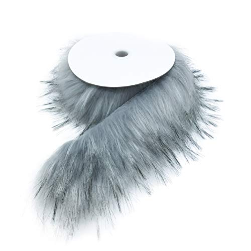 Furryvalley Faux Fur Trim Raccon Fox Fur Ribbon Craft Furry Stripe...