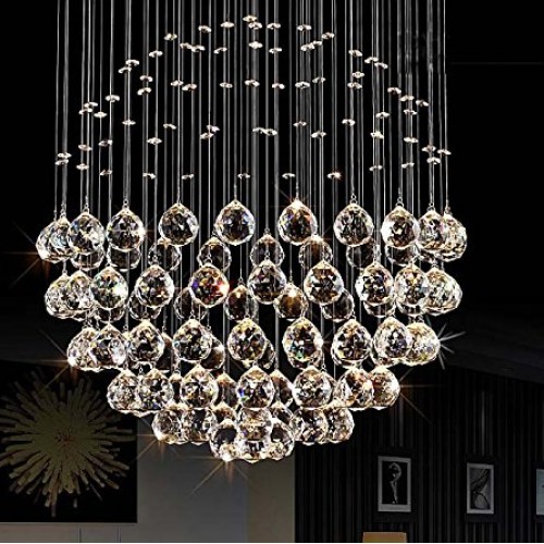 Fushing 20pcs Crystal Glass Ball Chandelier Prisms Pendants Parts ...