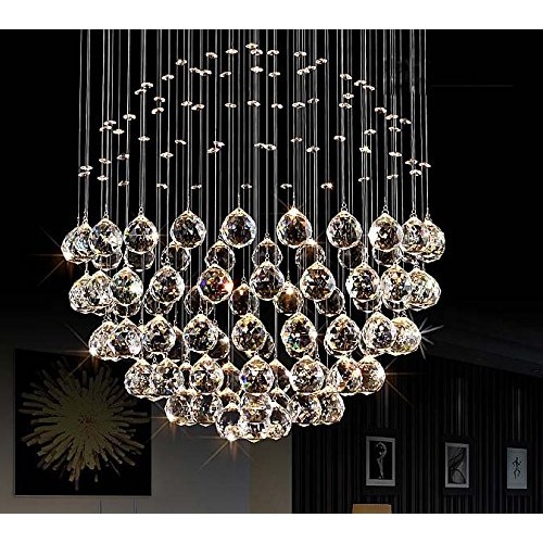 Fushing 20pcs Crystal Glass Ball Chandelier Prisms Pendants Parts ...