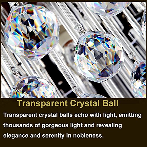 Fushing 20pcs Crystal Glass Ball Chandelier Prisms Pendants Parts ...