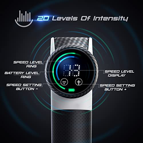 Fusion Black Pro Muscle Massage Gun Deep Tissue Percussion Muscle ...