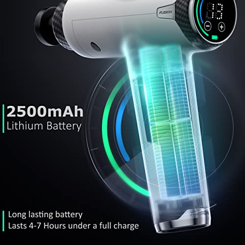 Fusion Black Pro Muscle Massage Gun Deep Tissue Percussion Muscle ...
