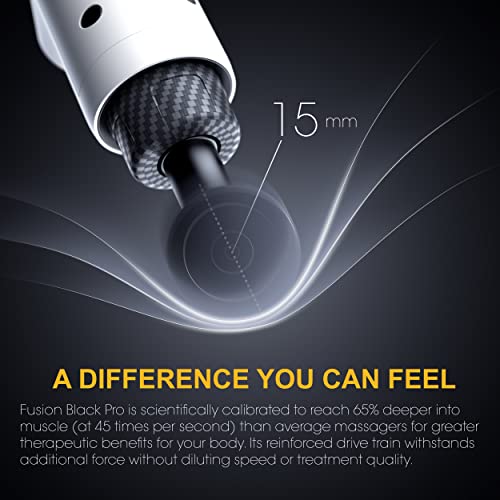 Fusion Black Pro Muscle Massage Gun Deep Tissue Percussion Muscle ...