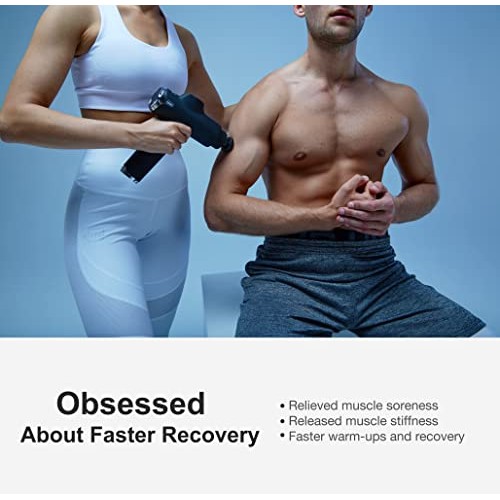 Fusion Black Pro Muscle Massage Gun Deep Tissue Percussion Muscle ...