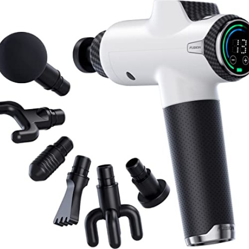 Fusion Black Pro Muscle Massage Gun Deep Tissue Percussion Muscle ...