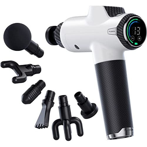 Fusion Black Pro Muscle Massage Gun Deep Tissue Percussion Muscle ...