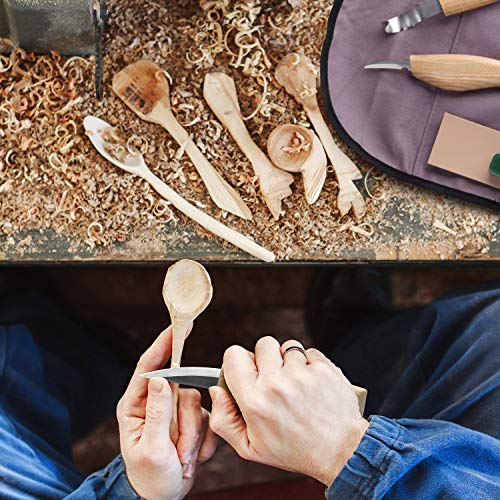 Fuyit 17Pcs Wood Carving Tools Set - Hook, Sloyd, Chip Detail Knif...