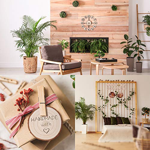 Fuyit Natural Wood Slices 25 Pcs 3.1-3.5 Inches Unfinished Wood Cr...
