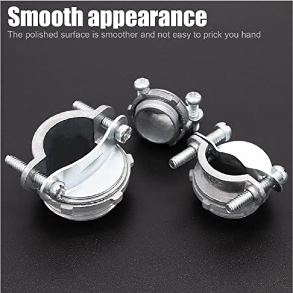 Fuzbaxy 20PCS 1/2 3/4 1” Clamp Type Cable Connectors Assortment ...