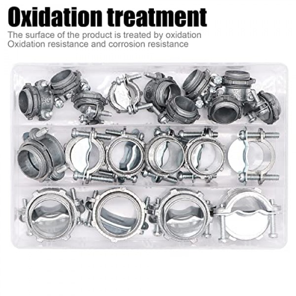 Fuzbaxy 20PCS 1/2 3/4 1” Clamp Type Cable Connectors Assortment ...