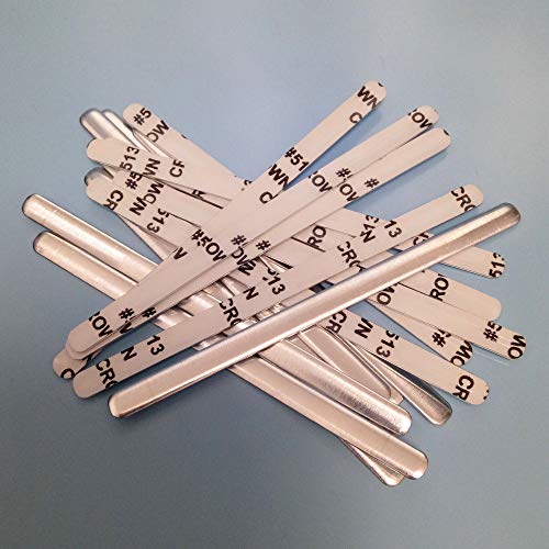 100PCS Aluminum Metal Nose Wires Bendable Twist Ties Bridge with A...