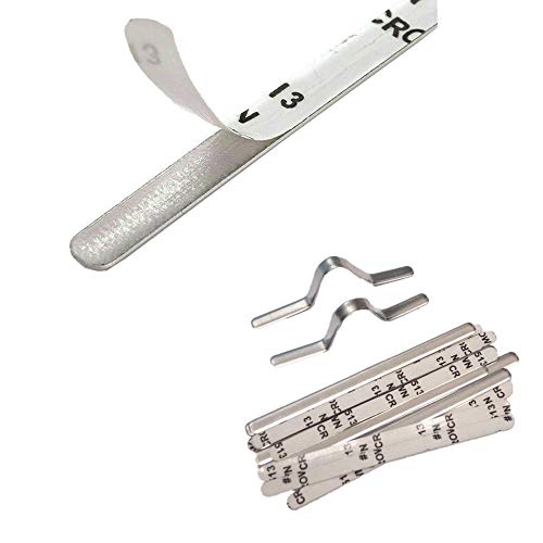 100PCS Aluminum Metal Nose Wires Bendable Twist Ties Bridge with A...