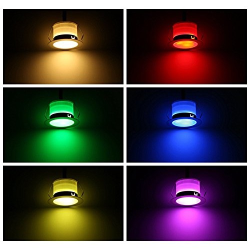FVTLED Pack of 10 Low Voltage LED Deck Lighting Kit RGB & Warm Whi...