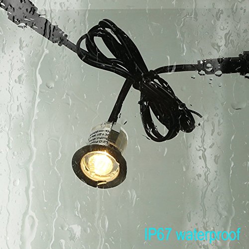 FVTLED Pack of 10 Low Voltage LED Deck Lighting Kit RGB & Warm Whi...