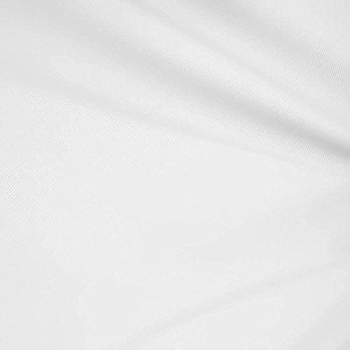 1 X White 60 Wide Premium Cotton Blend Broadcloth Fabric by The Yard