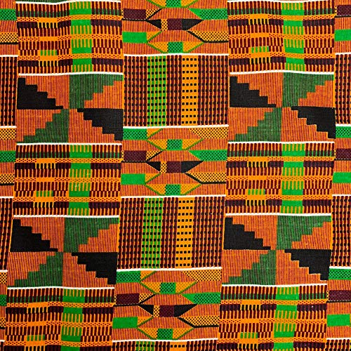 Kente African Print Fabric Cotton Print 44 Wide Sold by The Yard...