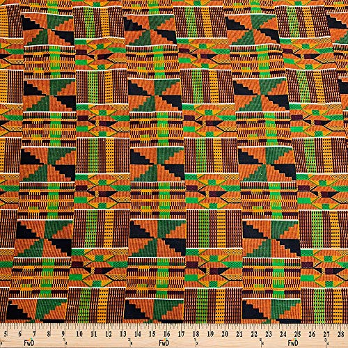 Kente African Print Fabric Cotton Print 44 Wide Sold by The Yard...