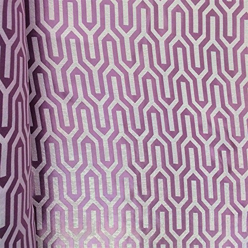 Lilac Velvet Jacquard Damask Fabric 118 Wide Sold by The Yard fo...