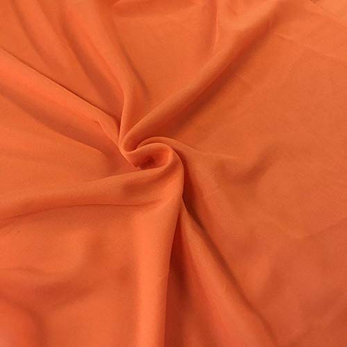 Solid Chiffon Fabric Polyester Dress Sheer 58 Wide by The Yard Al...