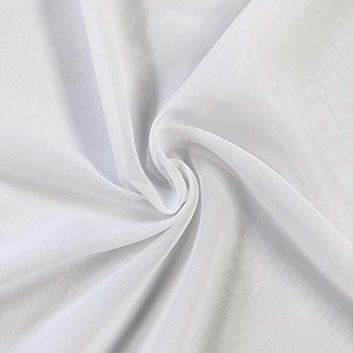 Solid Chiffon Fabric Polyester Dress Sheer 58 Wide by The Yard Al...