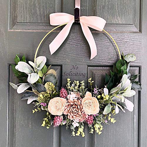 12Pcs 5 Inch Gold Dream Catcher Metal Rings Floral Hoops Wreath Ma...