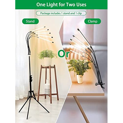 fyheart Grow Lights for Indoor Plants,Full Spectrum Grow Light wit...