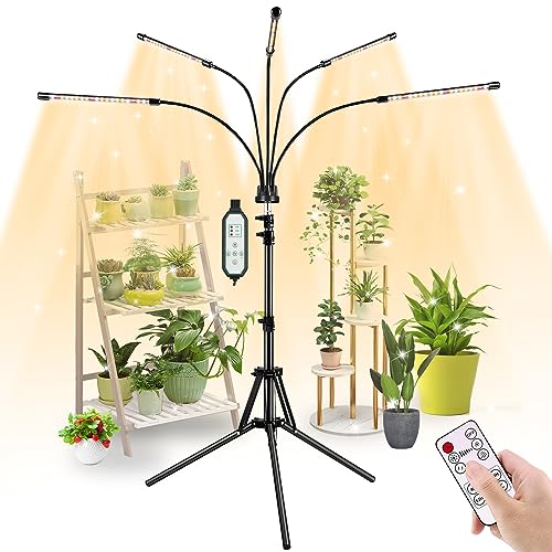 fyheart Grow Lights for Indoor Plants,Full Spectrum Grow Light wit...