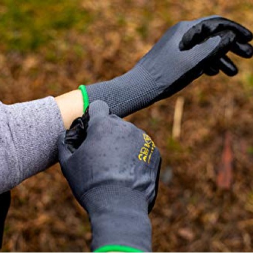 6 PAIRS Mens Working Gloves with Micro Foam Coating - Garden Glov...