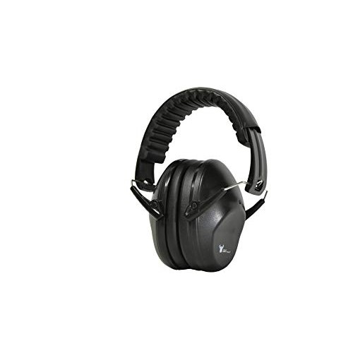 Earmuffs hearing protection with low profile passive folding desig...