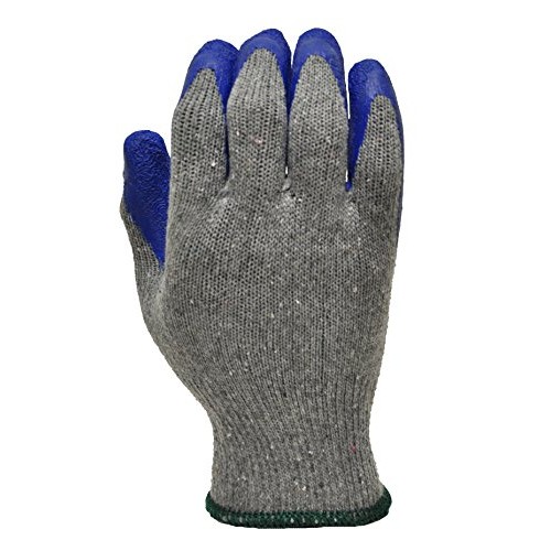 G & F 1511M-DZ Rubber Latex Coated Work Gloves for Construction, B...