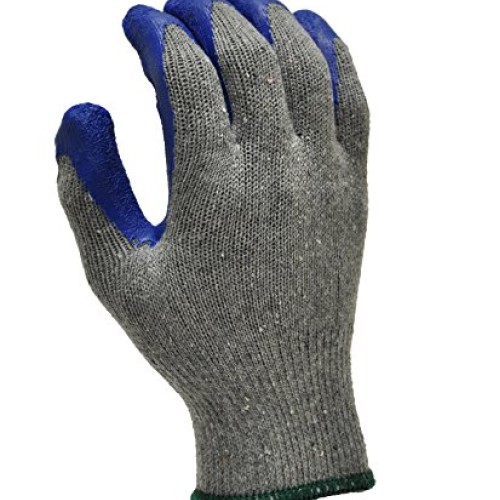 G & F 1511M-DZ Rubber Latex Coated Work Gloves for Construction, B...