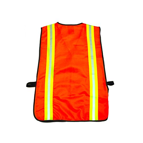 G & F 41113 Industrial Safety Vest with Reflective Stripes, Neon O...