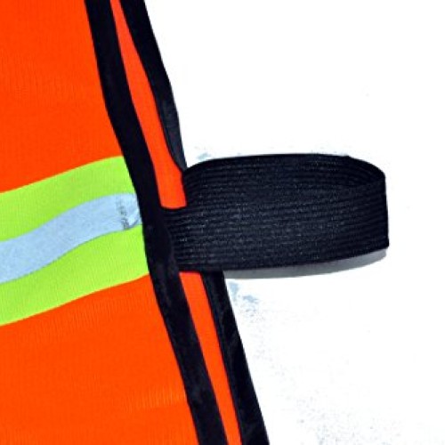 G & F 41113 Industrial Safety Vest with Reflective Stripes, Neon O...