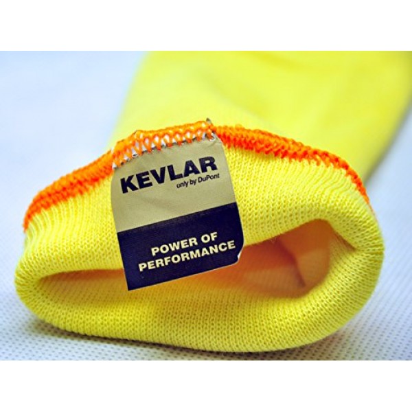 G & F 58126-6 100% Kevlar 18-Inch Cut Resistant Knit Sleeve withou...