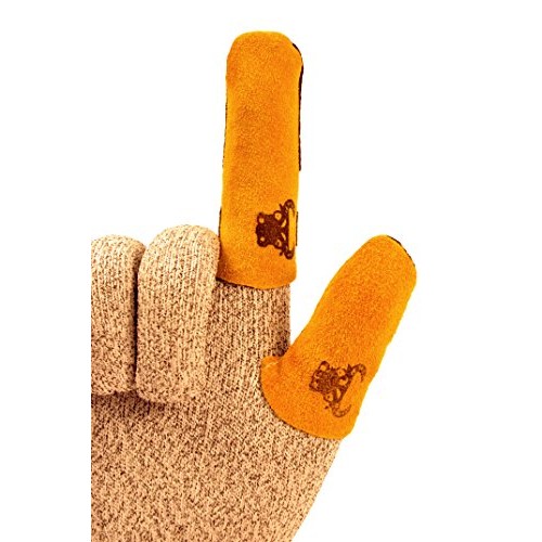 G & F 8126L Cowhide Leather Thumb Guard, Thumb Protection, Large, ...