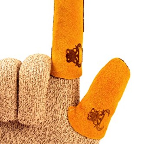 G & F 8126L Cowhide Leather Thumb Guard, Thumb Protection, Large, ...