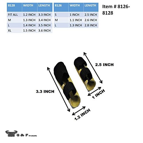 G & F 8126L Cowhide Leather Thumb Guard, Thumb Protection, Large, ...