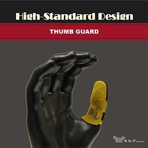 G & F 8126L Cowhide Leather Thumb Guard, Thumb Protection, Large, ...