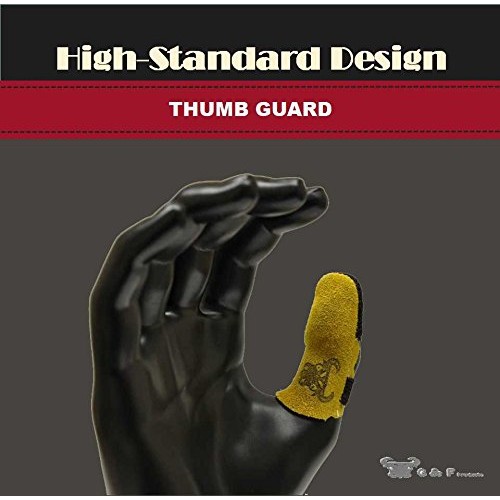 G & F 8126L Cowhide Leather Thumb Guard, Thumb Protection, Large, ...