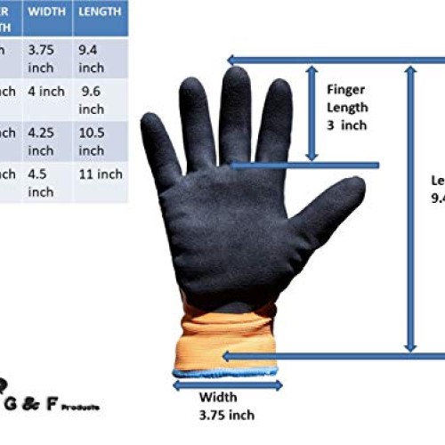 G & F Products 100% Waterproof Winter Gloves for outdoor cold weat...