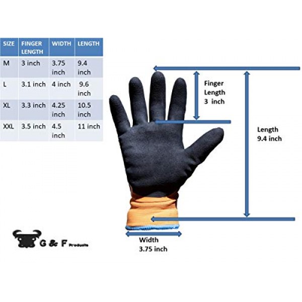 G & F Products 100% Waterproof Winter Gloves for outdoor cold weat...