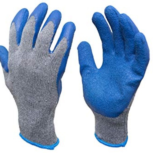 G & F Products 12 Pairs X-Large Rubber Latex Double Coated Work Gl...