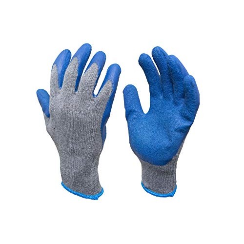 G & F Products 12 Pairs X-Large Rubber Latex Double Coated Work Gl...