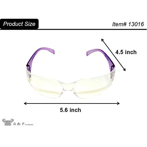 G & F Products - 13016-NEW 13016NEW EyePRO Safety Goggles with 99%...