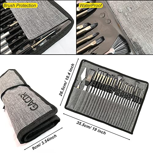 GACDR Acrylic Paint Brush Set, 24 Pieces Paint Brushes for Acrylic...